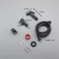 Set cap dus cu functie bideu, inox, cu pulverizator, suport, furtun, maner comutator, Negru Set cap dus cu functie bideu, inox, cu pulverizator, suport, furtun, maner comutator, Negru