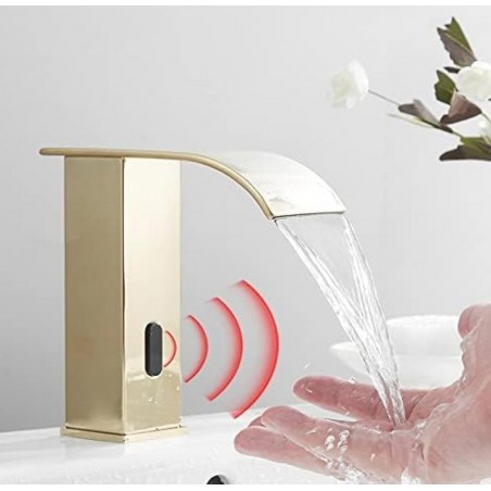 Baterie Lavoar Baie cu senzor, eleganta, Aurie